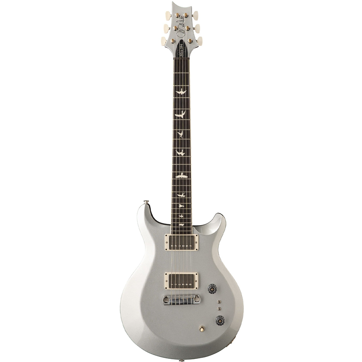 PRS S2 Mira 594 Electric Guitar in Platinum Metallic