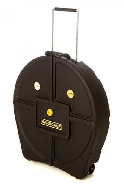 Hardcase 24" Black Cymbal Case 12 Cymbals with Wheels