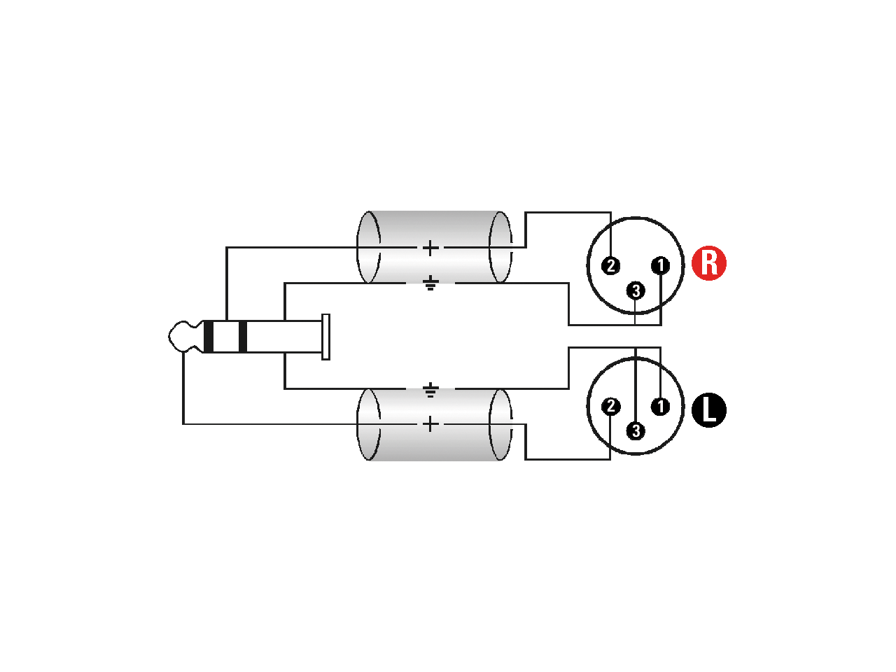 Klotz AY90200 2m Y Cable 3.5mm TRS 2 XLR male