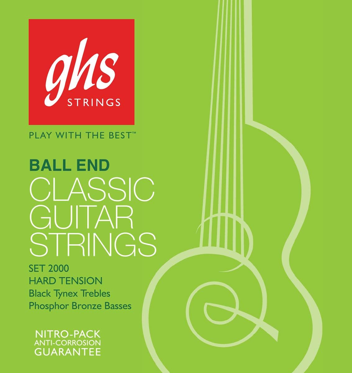 GHS 2000 Ball End Classical Guitar Strings 28-42 Gauge