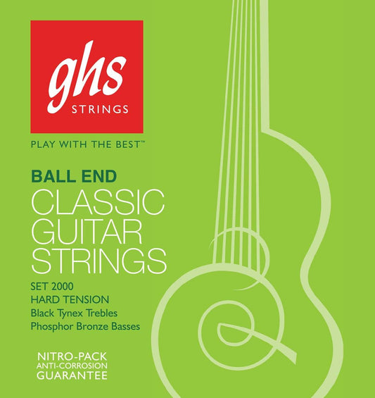 GHS 2000 Ball End Classical Guitar Strings 28-42 Gauge