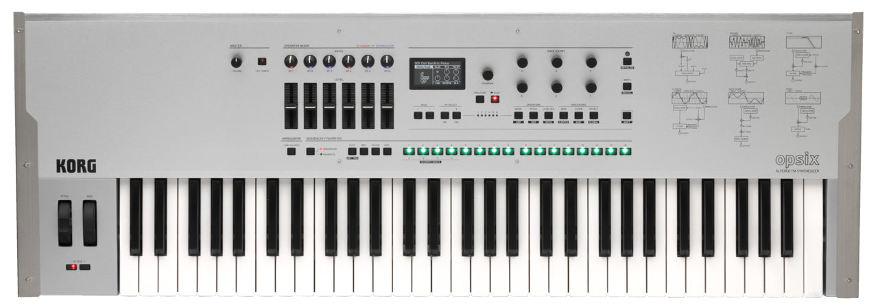 KORG opsix SE 61 Key Altered FM Synthesizer With Case Platinum