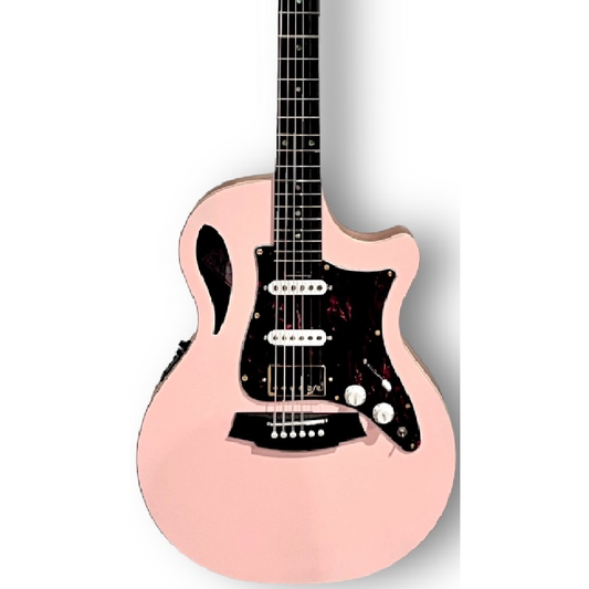 Cole Clark TL2EC-BLBL-HSS True Hybrid model with HSS configuration in Shell Pink