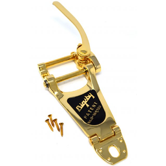 Bigsby B7 Vibrato Tailpiece for Archtop Guitars in Gold