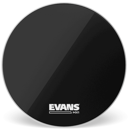 Evans MX1 Black Marching 30" Bass Drum Head