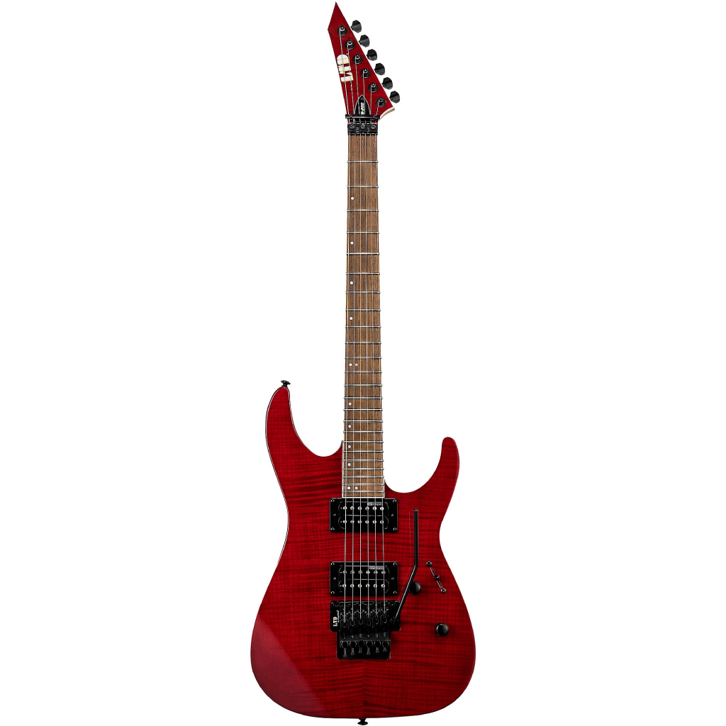 ESP LTD M 200FM Electric Guitar in See Thru Red