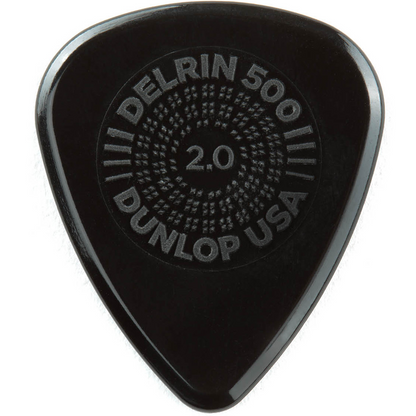 Jim Dunlop Prime Grip Delrin 500 2.0 mm Guitar Pick Player 12 Pack
