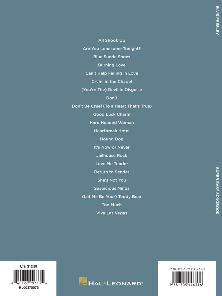 Elvis Presley Super Easy Piano