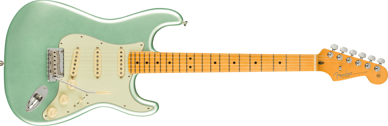 Fender American Professional II Stratocaster, Maple Fingerboard in Mystic Surf Green