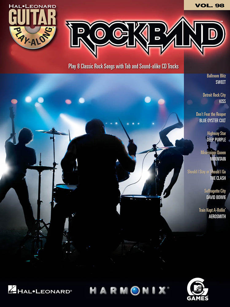 Rock Band Guitar Playalong Volume 98 BK/CD