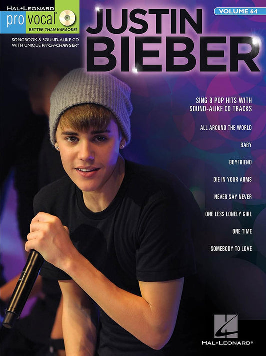 Justin Bieber Pro Vocal Men Volume 64 BK/CD