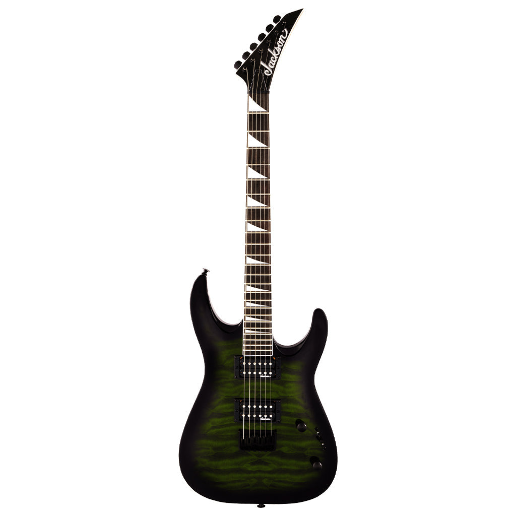 Jackson JS32Q DKA HT in Transparent Green Burs