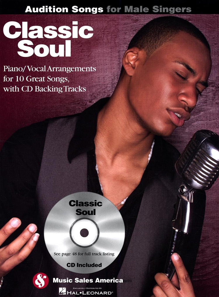 Classic Soul Audition Songs For Male Singers BK/CD