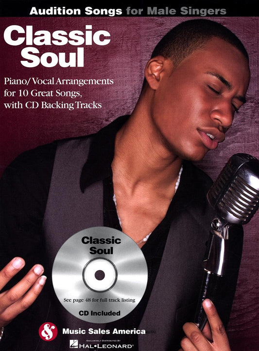 Classic Soul Audition Songs For Male Singers BK/CD