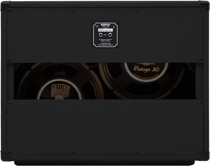 Orange PPC212OB 2X12" Open Back Cabinet in Black