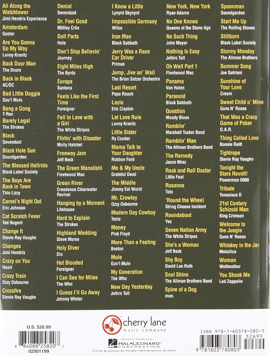 Monster Book Of Rock Guitar Tab Pili