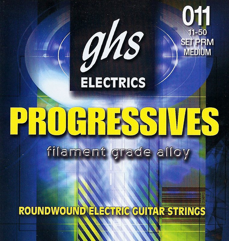 GHS PRM Progressives Roundwound  Electric Guitar Strings Medium 11-50 Gauge