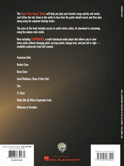 Green Day Guitar Play Along Volume 165 Guitar Tab