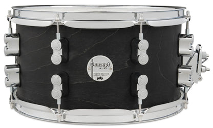 PDP Concept Series 7" x 13" Black Wax Maple Shell Snare Drum