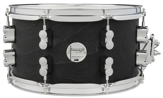 PDP Concept Series 7" x 13" Black Wax Maple Shell Snare Drum