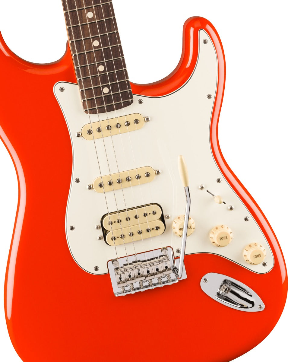Fender Player II Stratocaster HSS, Rosewood Fingerboard in Coral Red