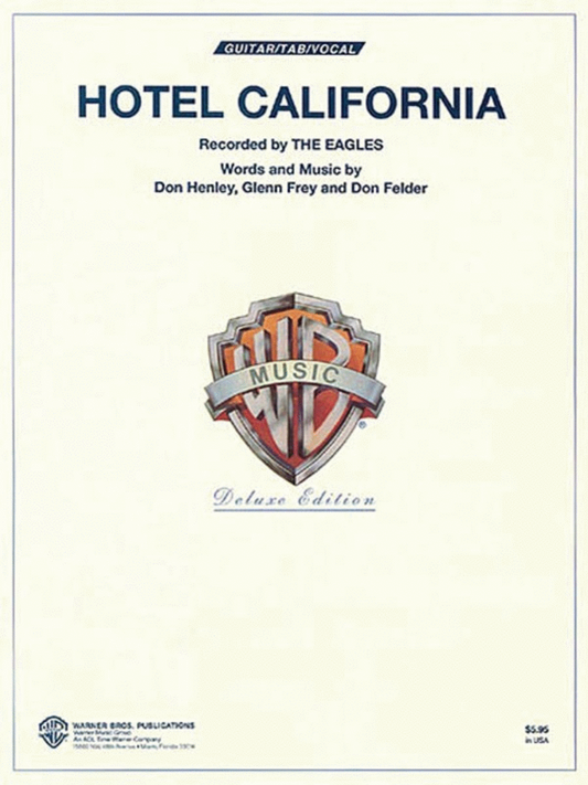 Hotel California Guitar Tab & Vocal Single Sheet