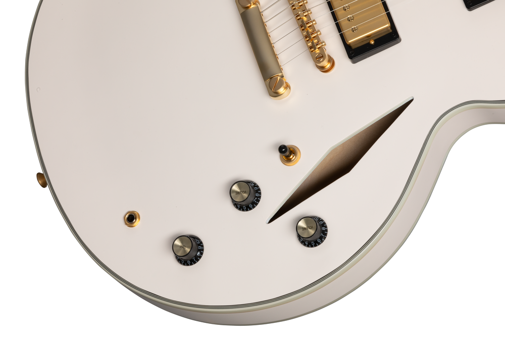 Epiphone Emily Wolfe White Wolfe Sheraton in Aged Bone White