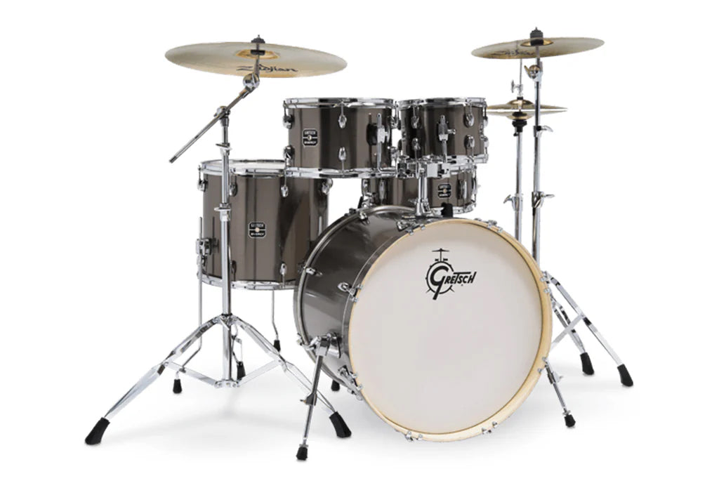 Gretsch Energy 5 Piece Drum Kit in Grey Steel