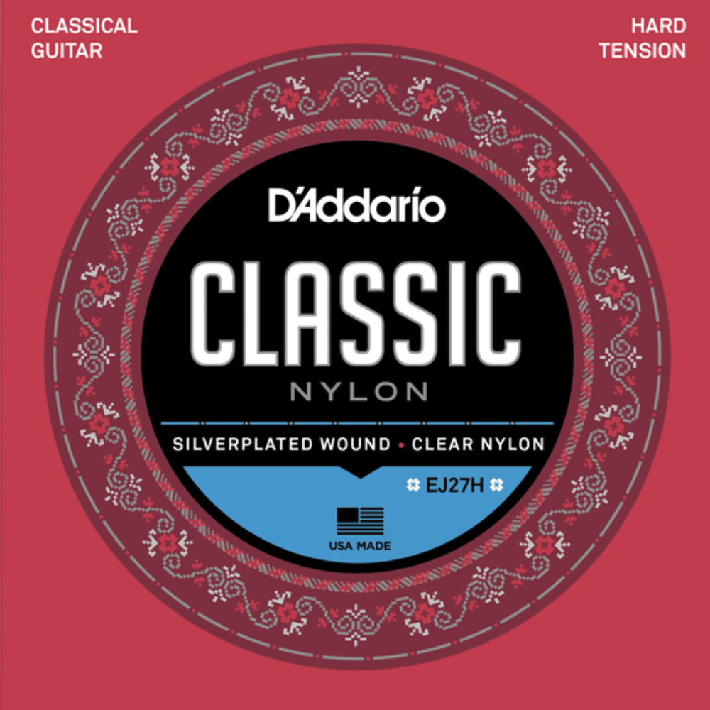 D'Addario EJ27H Student Nylon Classical Guitar Strings Hard Tension