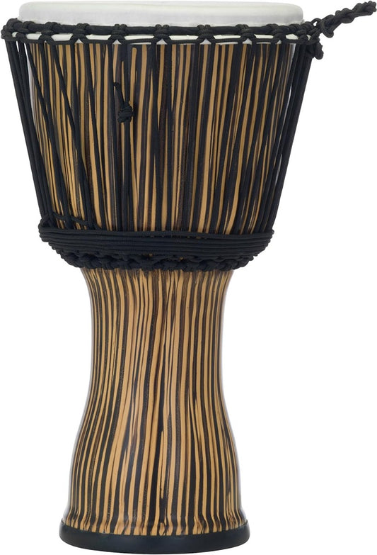 Pearl Percussion 10" Synthetic Shell Rope Tuned Djembe in Zebra Grass