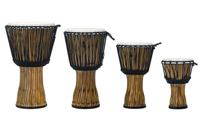 Pearl Percussion 14" Synthetic Shell Rope Tuned Djembe in Zebra Grass