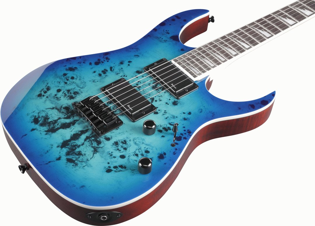 Ibanez RGR221PA Electric Guitar in Aqua Burst