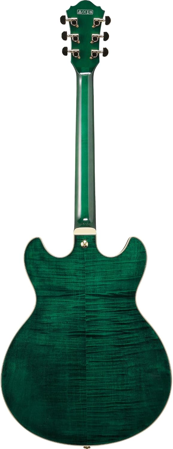 Ibanez AS93FM Artcore Expressionist Electric Guitar in Transparent Moss Green