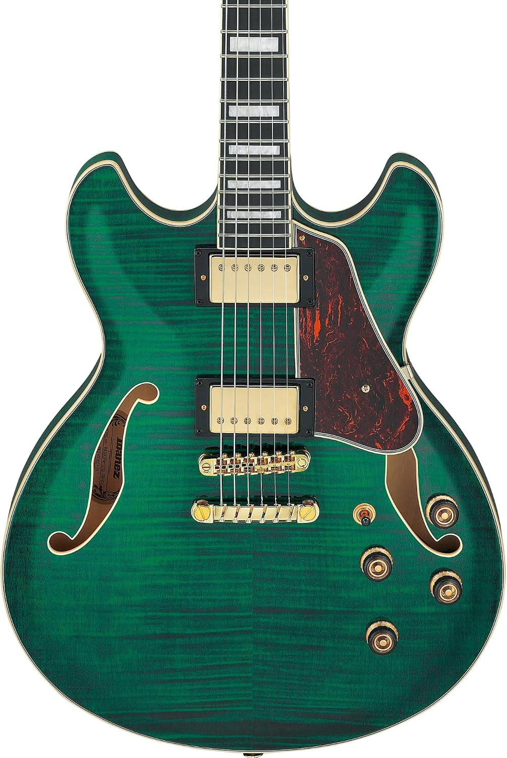 Ibanez AS93FM Artcore Expressionist Electric Guitar in Transparent Moss Green