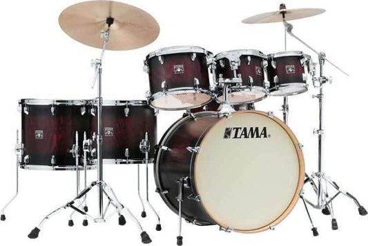 TAMA Superstar Classic 7 Piece Shell Pack in Garnet Burst Lacebark Pine