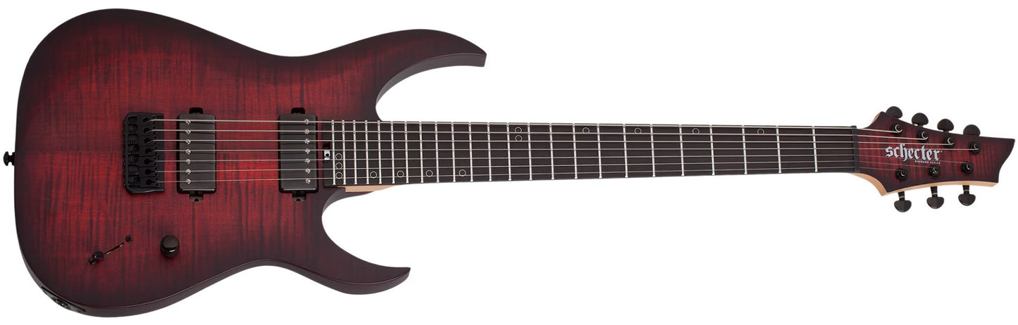 Schecter Sunset-7 Extreme in Scarlet Burst