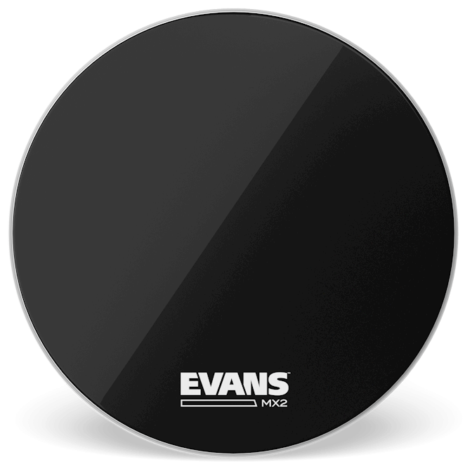 Evans MX2 Black Marching 26" Bass Drum Head