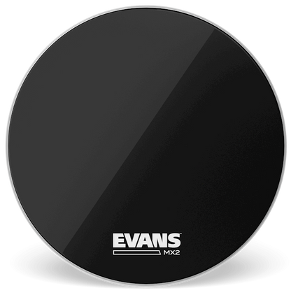 Evans MX2 Black Marching 26" Bass Drum Head