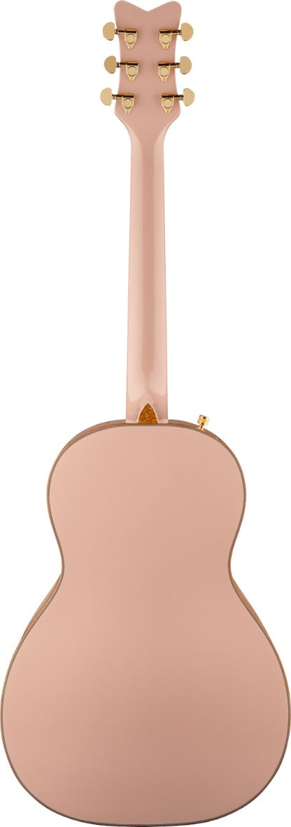 Gretsch G5021E Rancher Penguin Parlor Acoustic Electric Guitar in Shell Pink