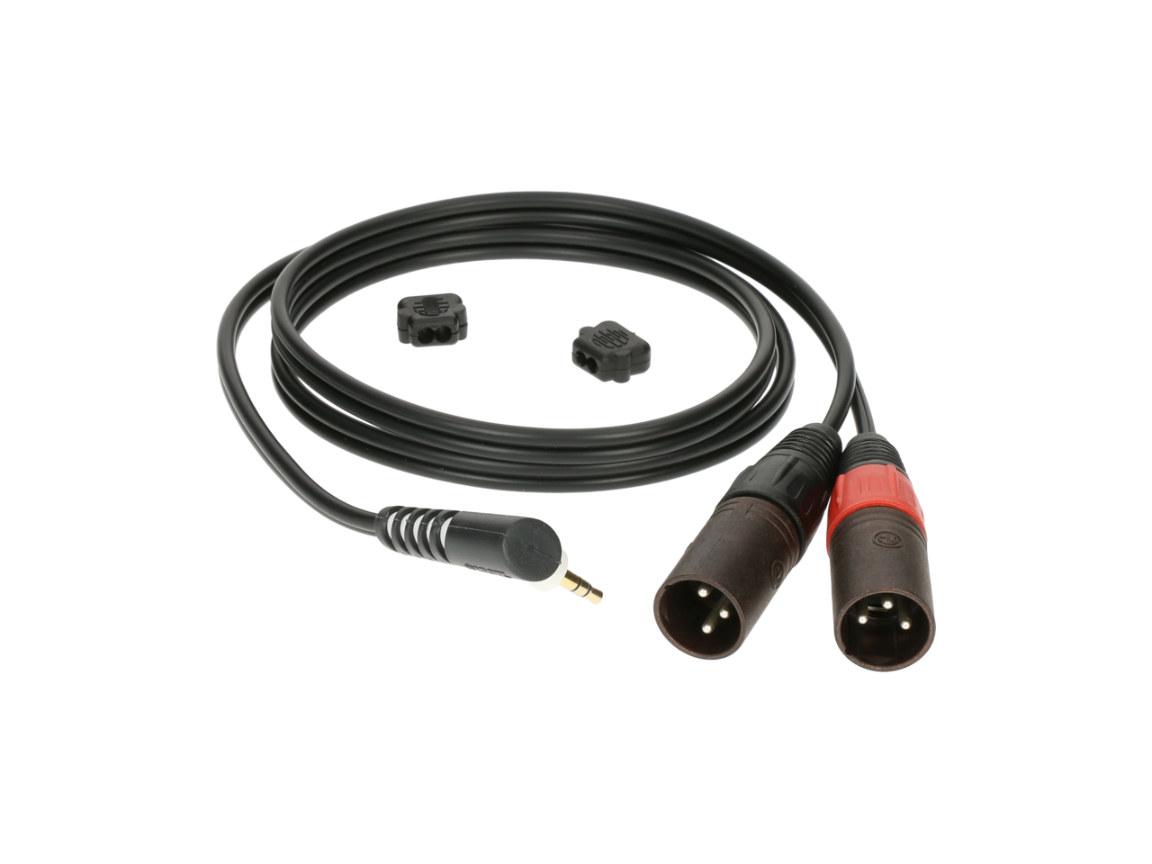 Klotz AY9A0200 2m Y Cable Angled Stereo Mini Jack 2xXLRM