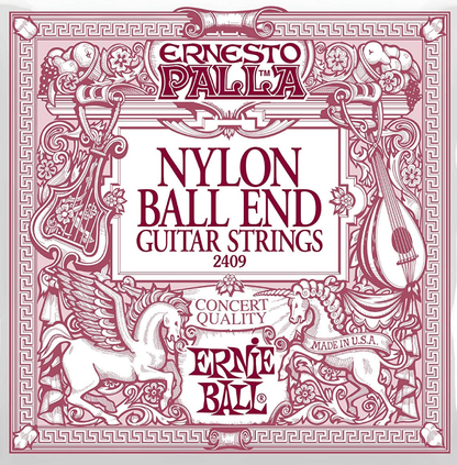 Ernie Ball 2409 Ernesto Palla Nylon Black and Gold Classical Guitar Strings 28-42 Gauge