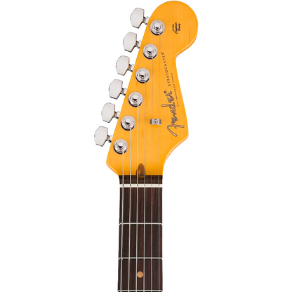 Fender American Ultra Luxe Vintage '60s Stratocaster Electric Guitar, Rosewood Fingerboard in Ice Blue Metallic