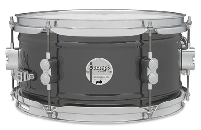 PDP Concept Series 6" x 12" Black Nickel Over Steel Shell Snare Drum