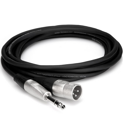 Hosa HSX010 Pro Balanced Interconnect, REAN 1/4 inch TRS to XLR3M, 10 ft / 3m