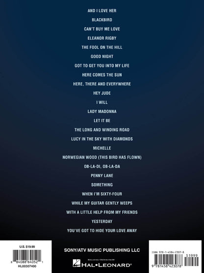 The Beatles Original Keys for Singers