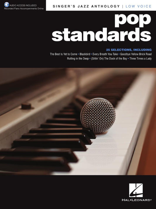 Pop Standards Singers Jazz Anthology Low Voice BK/OLA
