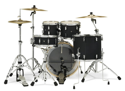 PDP Concept Maple 5-Piece 22" Shell Pack with HW815 Hardware Pack in Satin Black