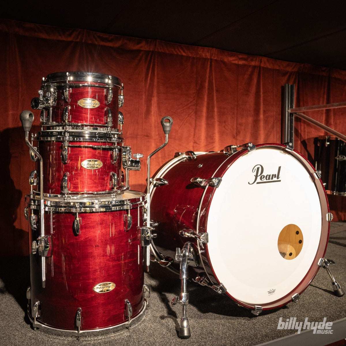 Pearl Masters Maple Pure 4-Piece 22" Shell Pack in Wine Red