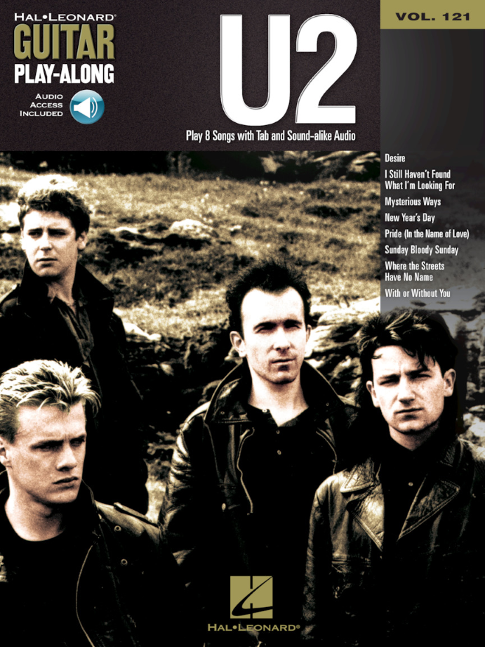 U2 Guitar Play Along Volume 121 Book & OLA