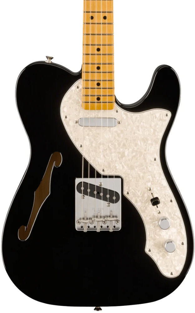 Fender Vintera II '60s Telecaster Thinline, Maple Fingerboard in Black